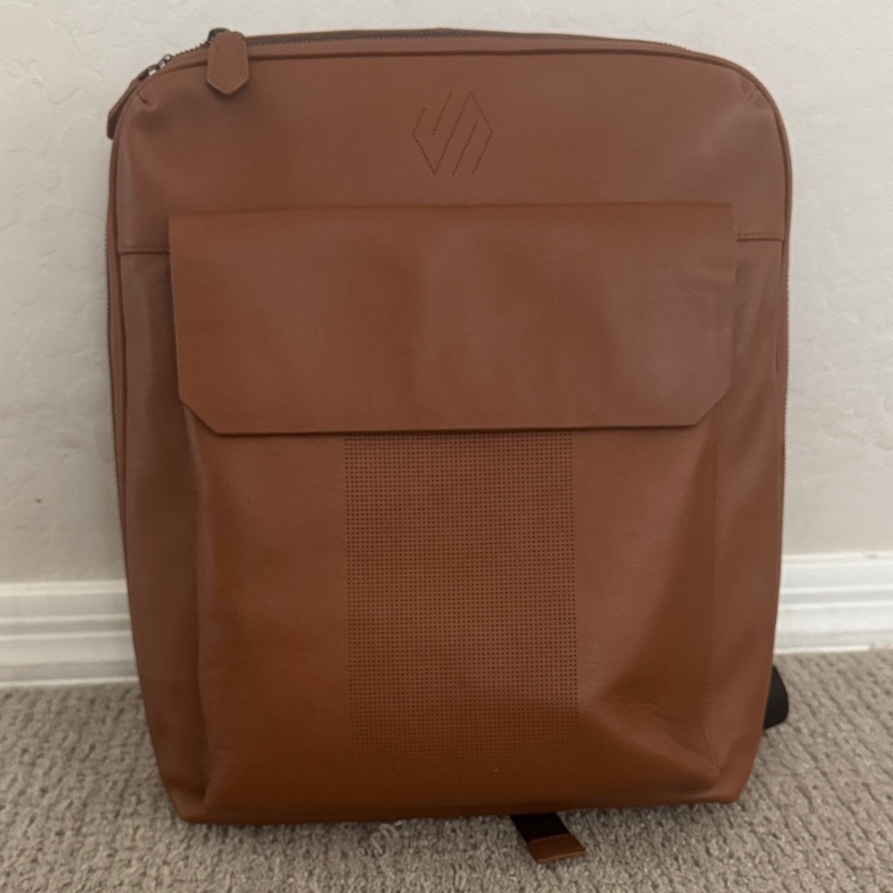 Brown Leather Backpack